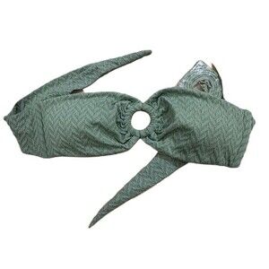 NWT PQ Swim Aquarius Ring Bandeau Green Strapless Bikini Top Size small